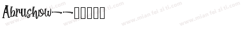 Abrushow-字体转换