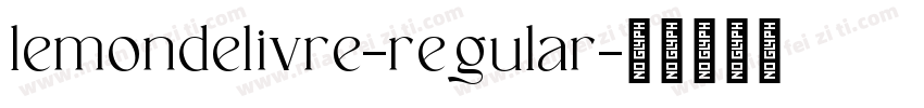 lemondelivre-regular字体转换