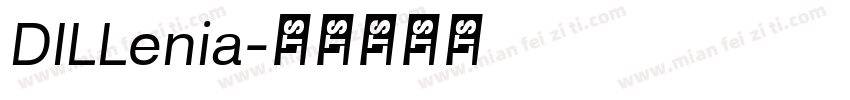DILLenia字体转换