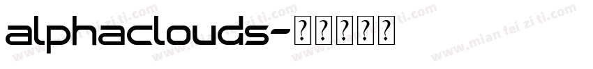 AlphaClouds字体转换