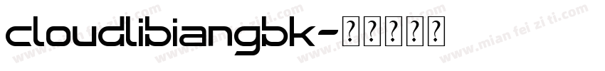 cloudlibiangbk字体转换