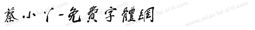 蔡小丫字体转换