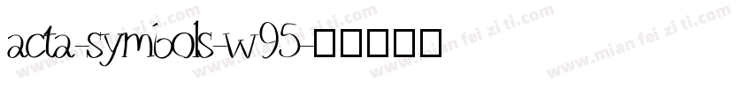 acta-symbols-w95字体转换