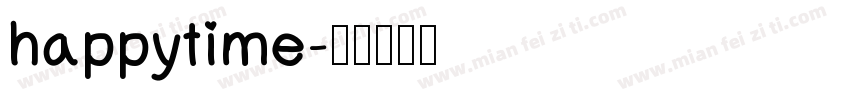 happytime字体转换
