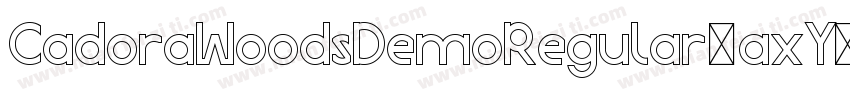 CadoraWoodsDemoRegular-axY1J字体转换