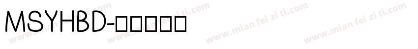 MSYHBD字体转换