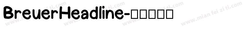 BreuerHeadline字体转换