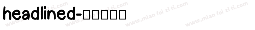 headlined字体转换
