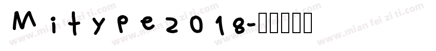 Mitype2018字体转换