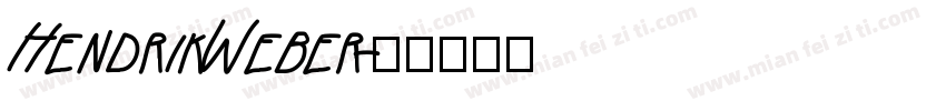 HendrikWeber字体转换