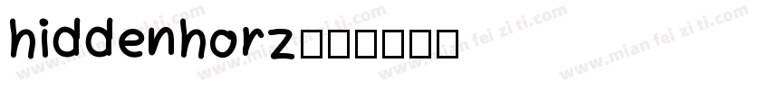 hiddenhorz字体转换