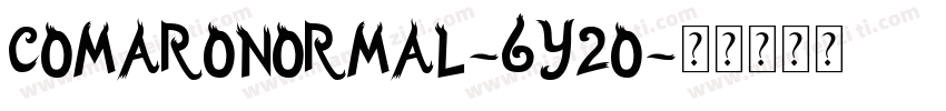ComaroNormal-6y2o字体转换