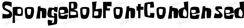 SpongeBobFontCondensedRegular字体转换