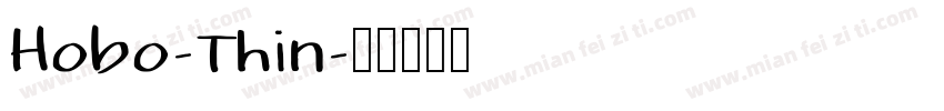 Hobo-Thin字体转换