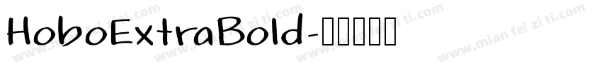 HoboExtraBold字体转换