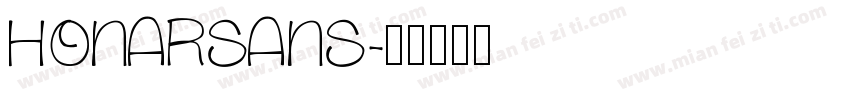 HONARSANS字体转换