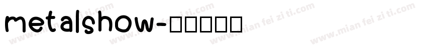 metalshow字体转换