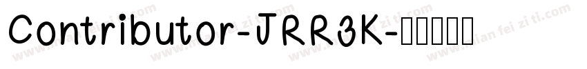 Contributor-JRR3K字体转换