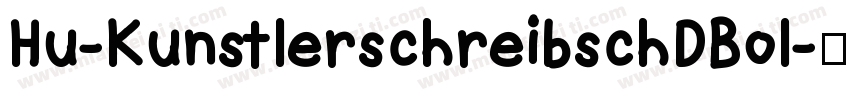 Hu-KunstlerschreibschDBol字体转换