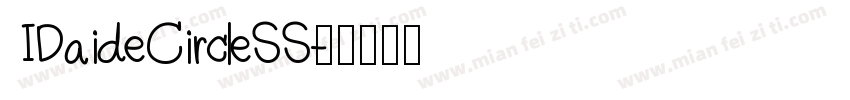 IDaideCircleSS字体转换