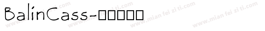 BalinCass字体转换