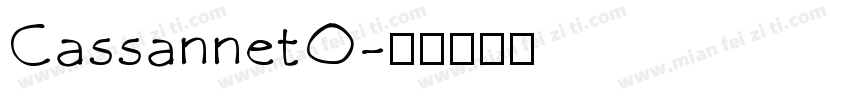 CassannetO字体转换