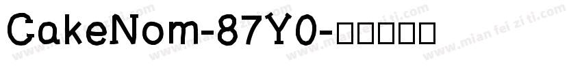 CakeNom-87Y0字体转换
