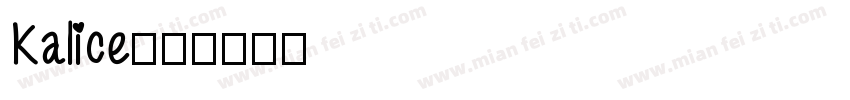 Kalice字体转换