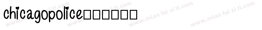 chicagopolice字体转换