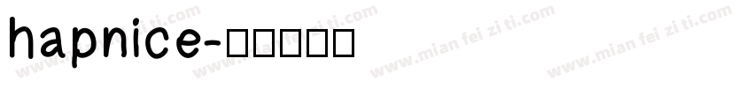 hapnice字体转换