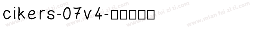 cikers-07v4字体转换