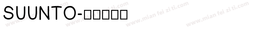 SUUNTO字体转换
