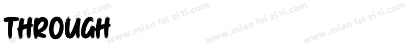 through字体转换
