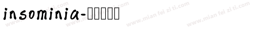 insominia字体转换