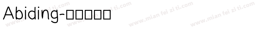 Abiding字体转换