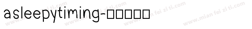 asleepytiming字体转换