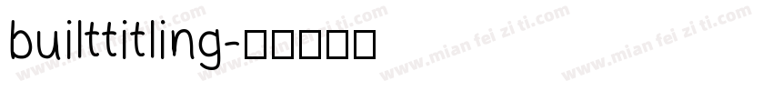 builttitling字体转换