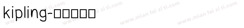kipling字体转换