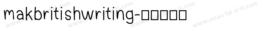 makbritishwriting字体转换