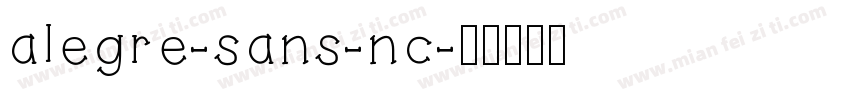 alegre-sans-nc字体转换