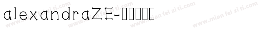 alexandraZE字体转换