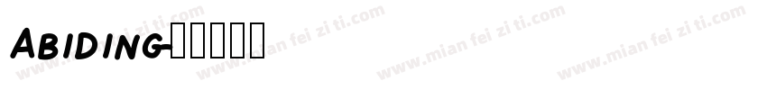 Abiding字体转换