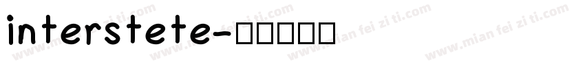 interstete字体转换