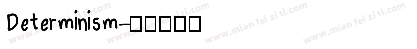Determinism字体转换
