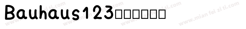 Bauhaus123字体转换