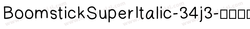 BoomstickSuperItalic-34j3字体转换