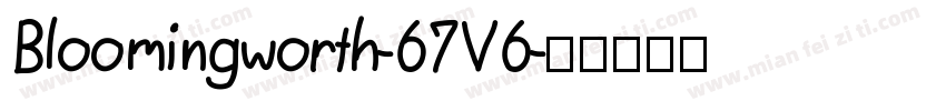 Bloomingworth-67V6字体转换