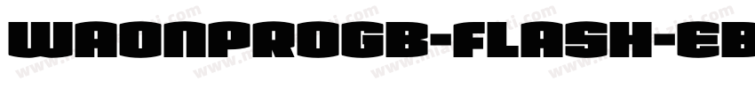 WaonProGB-Flash-EB字体转换