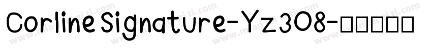 CorlineSignature-Yz3O8字体转换