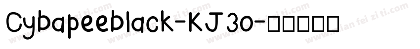 Cybapeeblack-KJ3o字体转换